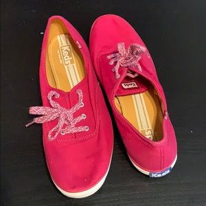 Keds dark red sneakers